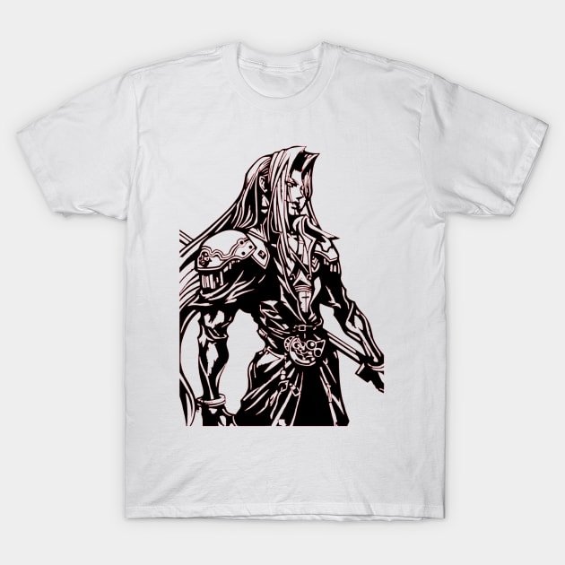 Final Fantasy VII Sephiroth T-Shirt by OtakuPapercraft